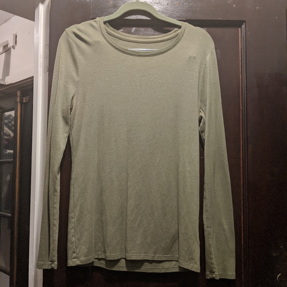 Merona pima cotton olive crewneck tee
